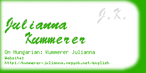 julianna kummerer business card